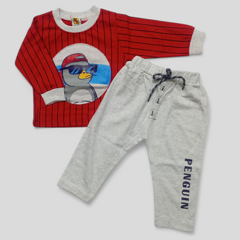 Lining Suit - Red Cartoon