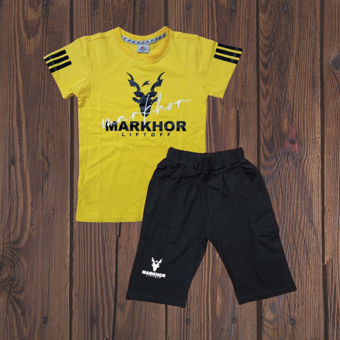 T.Shirt & Short - Yellow