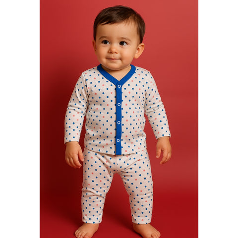 Summer Night Suit - Design 25 - Polka Dots