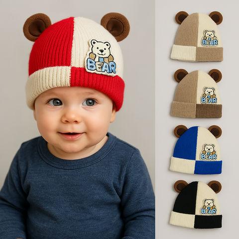Winter Baby Caps - Bear