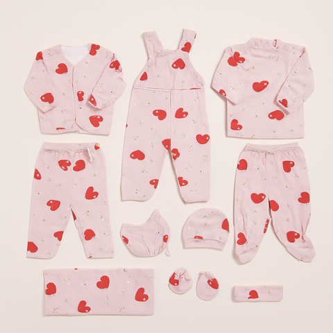Winter - 11 Pieces Gift Set - Hearts