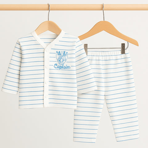 Night Suit - Blue Lining - My Baby