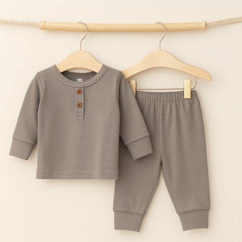 Next - Long Sleeve Shirt & Pent - Gray
