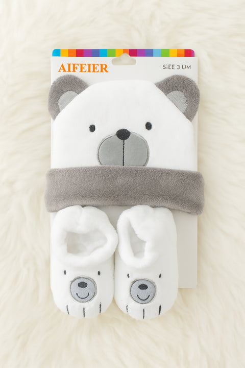 2 Pieces Set -  Cap & Booties - D6