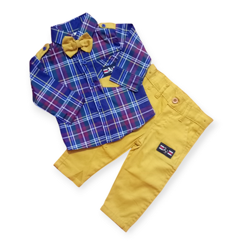 Kids Wear - Checked Shirt & Pent - D3