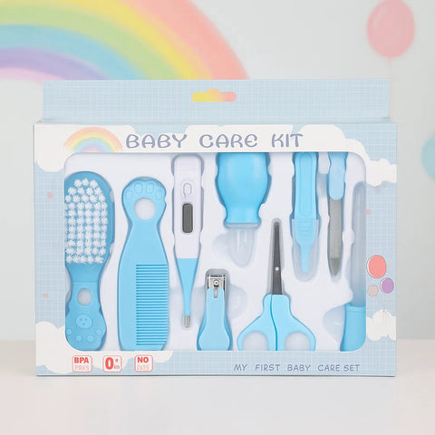 10 Pieces Baby Care Kit - Blue