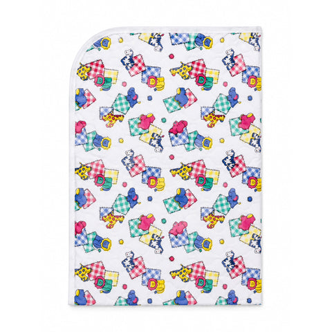 Diaper Changing Sheet - Mix Print - White