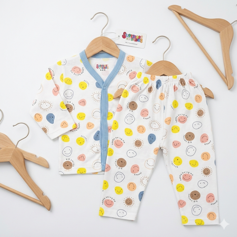 Summer Night Suit - 25 - Blue Smiley