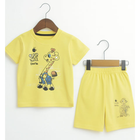 T-Shirt With Short - Giraffe