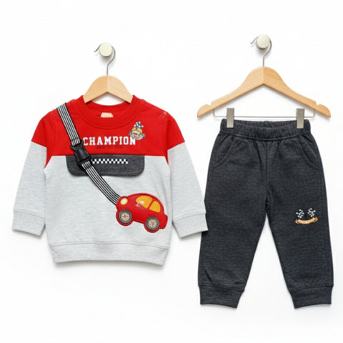 Kids Suit - Red - Champion
