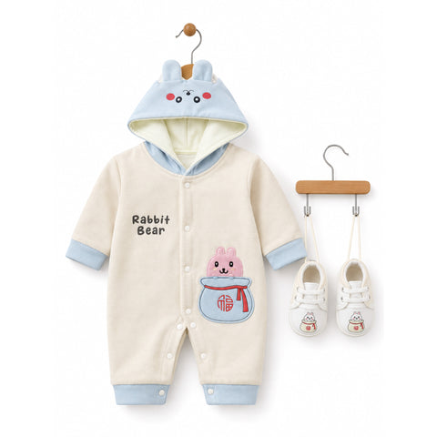 Romper With Booties - Rabbit