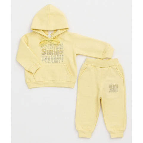 Winter - Hoodie & Trouser - Yellow Smile