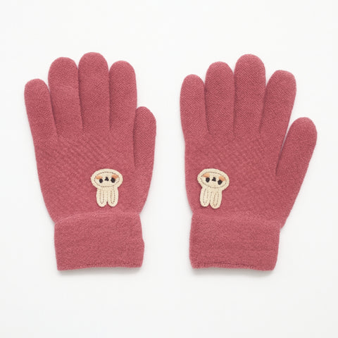 Pair of Gloves - Pink Cartoon (3-5 Years)