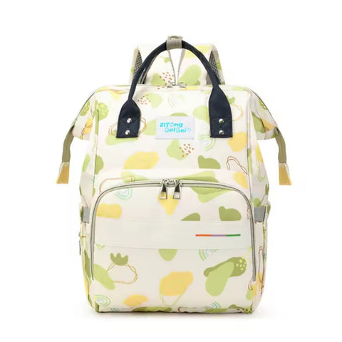 Waterproof Diaper Backpack - Green Rainbow