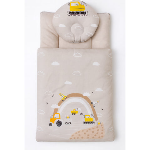 Velvet Carry Nest with Pillow - Clouds Skin