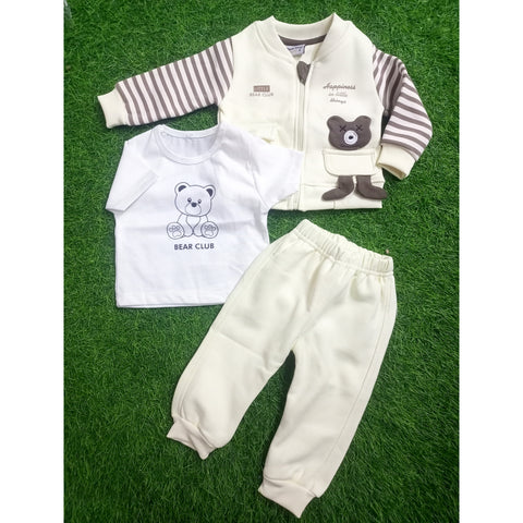 3 Pieces Kids Suit - Little Bear - Yellow