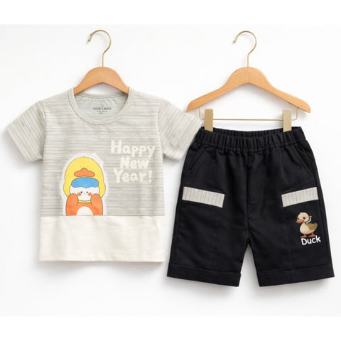 T.Shirt & Short - New Years - Green