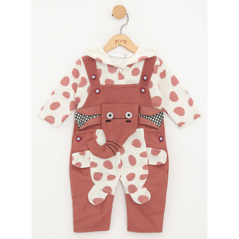 Winter - Baby Romper - Elephant Pink - SBP93