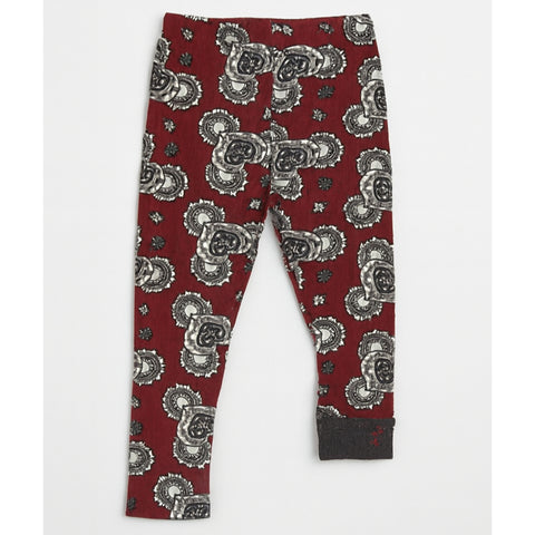 Velvet Inner Fleece Tights Blue Design