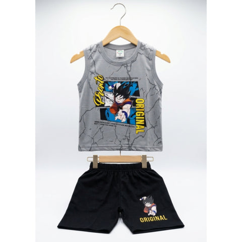 Sleeveless Shirt & Short - Orginal - Gray