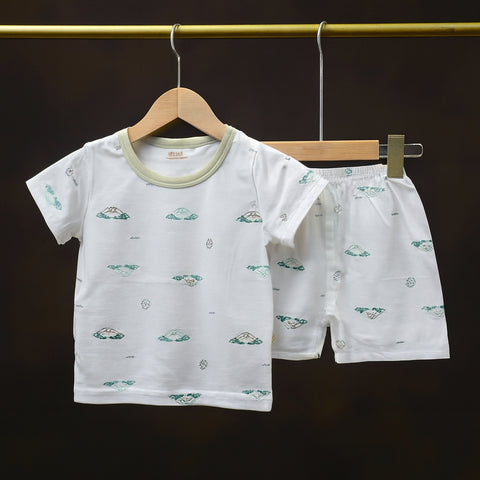 Half Sleeve Shirt & Nicker - 25 - Green Car