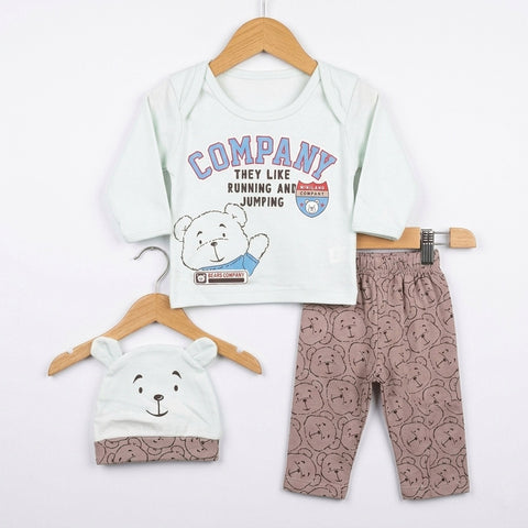 Kids Suit with Cap - Company - Green