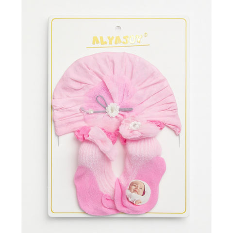 Baby Turban Cap & Socks Set