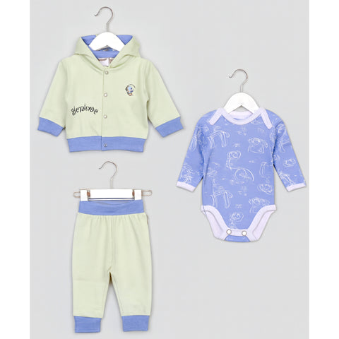 3Pcs Hooded Suit Set - Elephant
