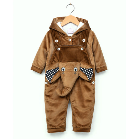 Winter - Baby Romper - Elephant Brown
