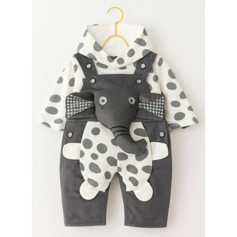 Winter - Baby Romper - Elephant Gray - SBP101