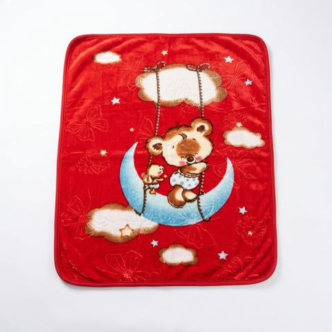 Baby Blanket - Red - Cartoon