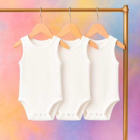 Pack of 3 Body Suits - MC - Sleeve Less
