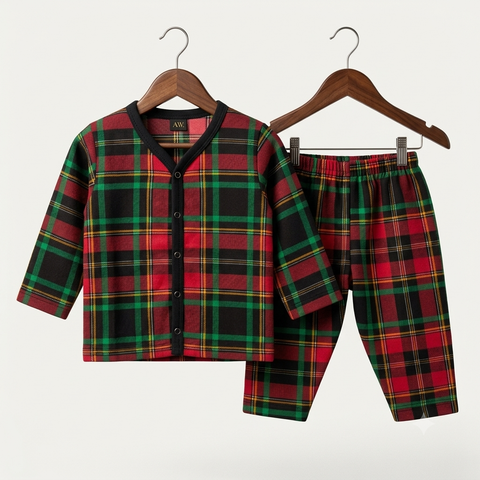 Summer Night Suit - Design 26 - Multi Check