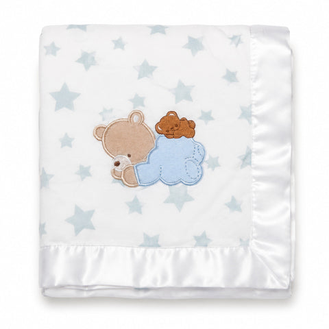 Emporio Baby Blanket - Light Blue Stars