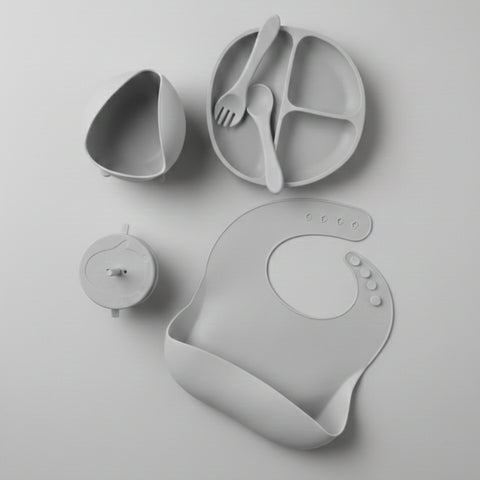 6 Pieces - Silicon Feeding Set