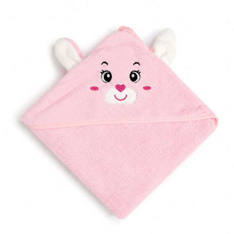 Hooded Towel - Cartoon - Pink