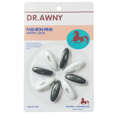 Awny - Fashion Pins - Black & White