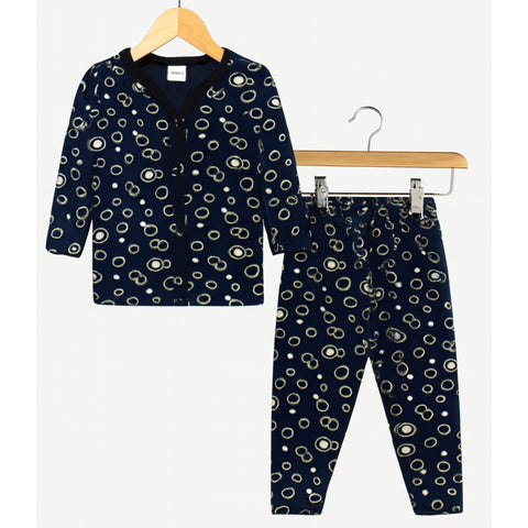 Summer Night Suit - Design 26 - Blue Circle