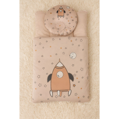 Velvet Carry Nest with Pillow - Rocket Brown