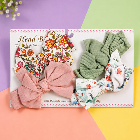 4 Pieces Headbands - Bow - Design 3