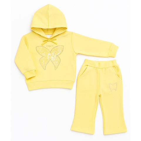 Winter - Hoodie & Trouser - Butterfly Yellow