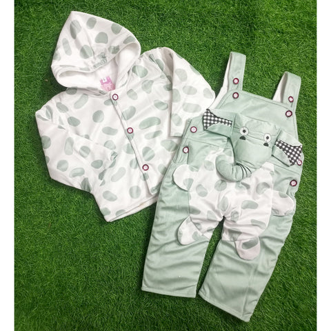 Winter - Baby Romper - Elephant Green - SBP96