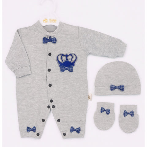 3 Pieces Baby Gift Set - Gray