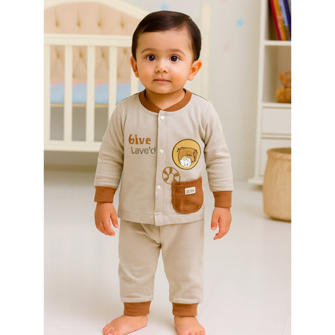 Premium Shirt & Trouser - Love Brown