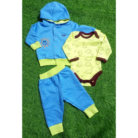 3Pcs Hooded Suit Set - Cute