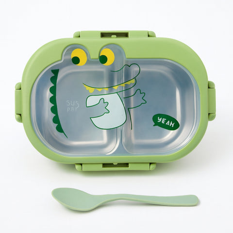 Lunch Box - Cartoon - Green