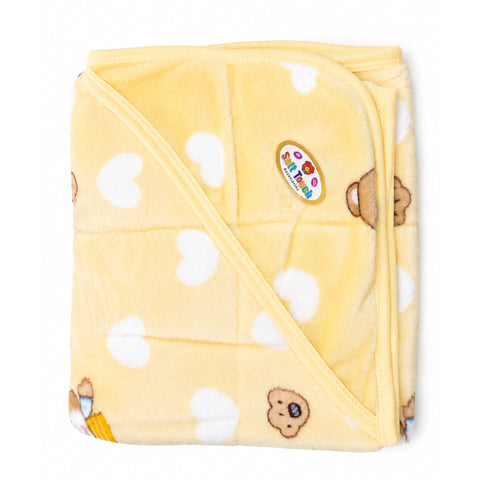 Plush Wrapping Sheet - Bear & Heart
