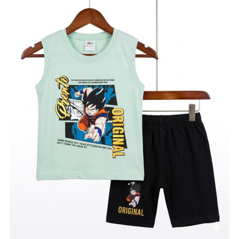 Sleeveless Shirt & Short - Orginal - Green