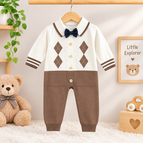 Premium - Wool Romper - Brown