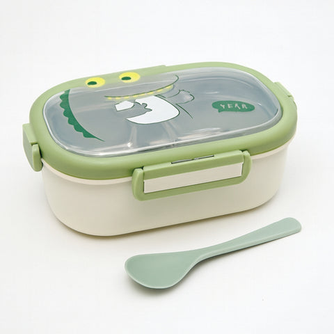 Lunch Box - Cartoon - Green